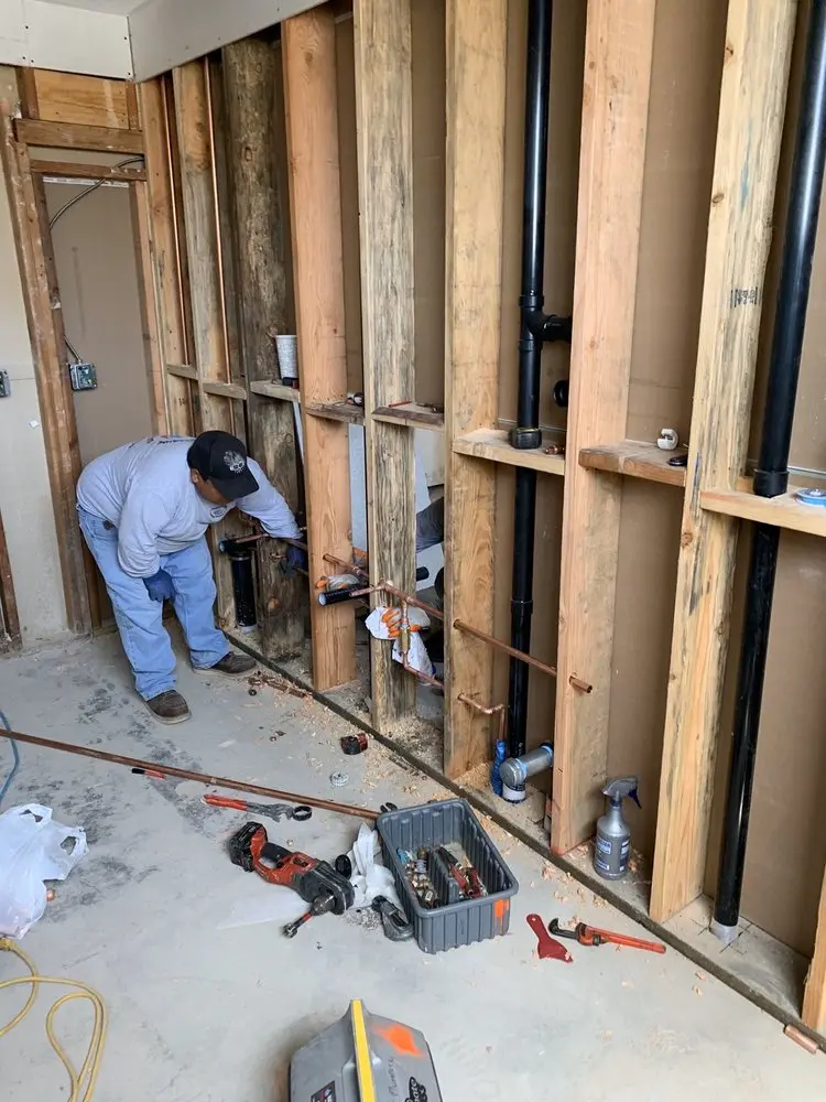Commercial rough-in plumbing for Water Heater Replacement in Muscle Shoals
